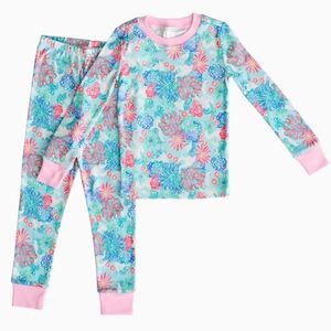 Lilly Pulitzer x Pottery Barn Kids Unicorn Pajamas size 4